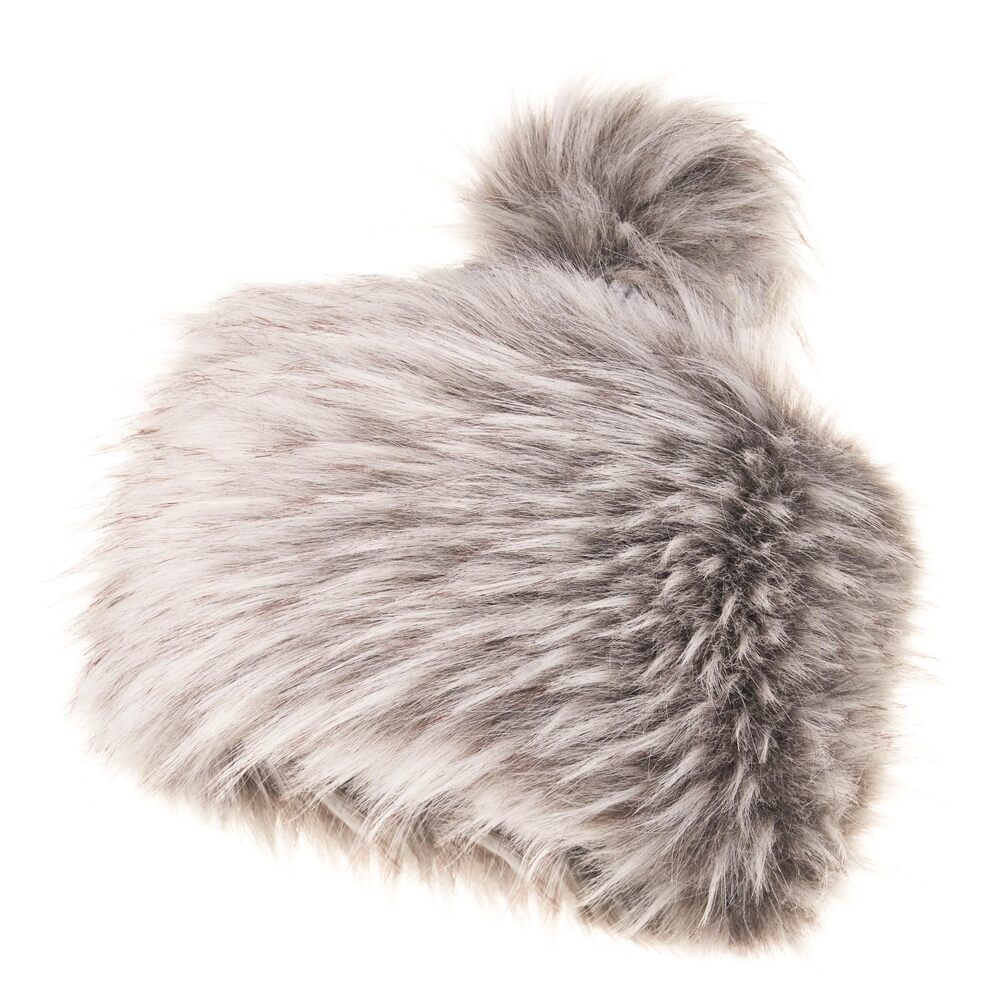 5060 Classic Pom Hat - Faux Fur Trim Hats - Warm Winter Cap M, Ash Classic